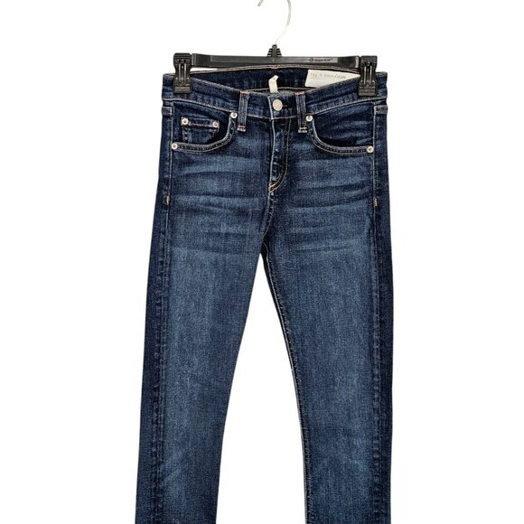 Women's - Rag & Bone High Rise Skinny Jeans, Size 25 - Picture 2 of 9